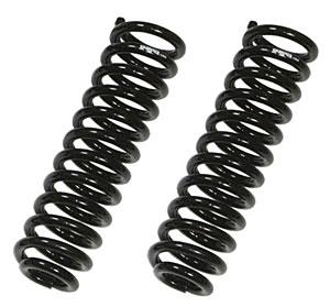 132X 2 In. Powder Coated Coil Spring- Black- Set 2