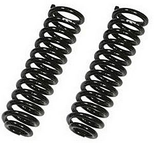 136 6 In. Powder Coated Coil Spring, Black, Set 2