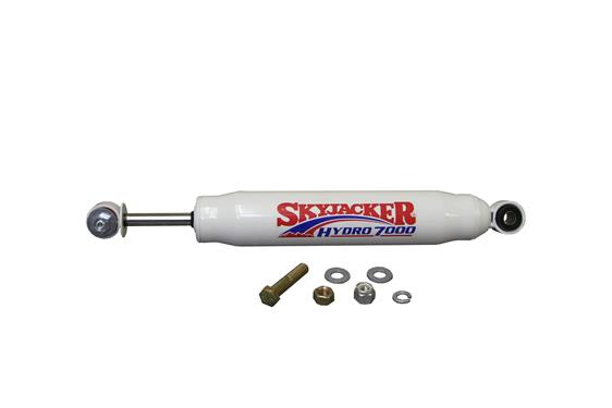 Picture of SKYJACKER 7003 Heavy Duty Single Steering Stabilizer- White With Red Boot