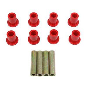 SE39T Leaf Spring Bushing - Red - Polyurethane - Set of 4 - Durable Performance