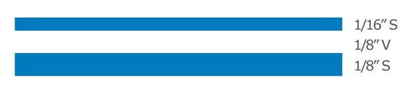 T0404 Pinstripe Tape- Blue- 0.31 In. X 36 Ft.