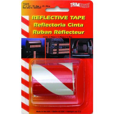 T1809 Reflective Tape, Red White, 2 In. X 24 Ft.