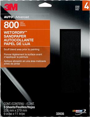 32035 Sandpaper, 9 X 11 In., P800 Grit