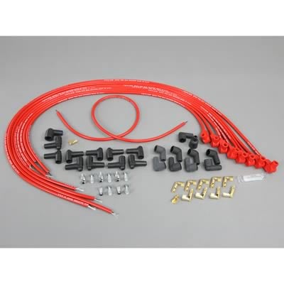 73251 90 Degree Red Spiro-Pro Universal Spark Plug Wire Set
