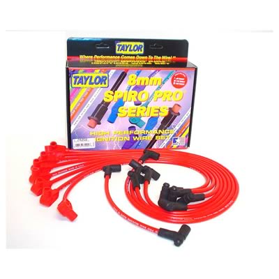 74202 8 mm. Red Wire Core Spark Plug Set