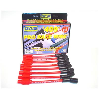 79203 8 mm. 180 Degree Red Spark Plug Wire Set