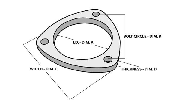 1484S Exhaust Pipe Flange - 3.5 In.