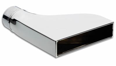 1606 2.5 In. Exhaust Tail Pipe Tip - Silver