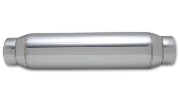 1794 4 In. Stainless Steel Exhaust Resonator - Silver