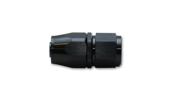 21006 -6 An Straight Hose End Fitting- Black
