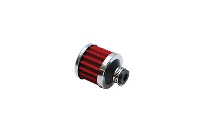 2167 12 mm. Crankcase Breather Filter - Red