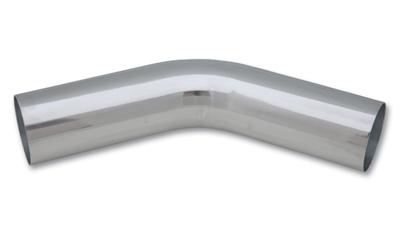 2177 45 Degree Bend Air Intake Tube - Silver - 2.5 In.