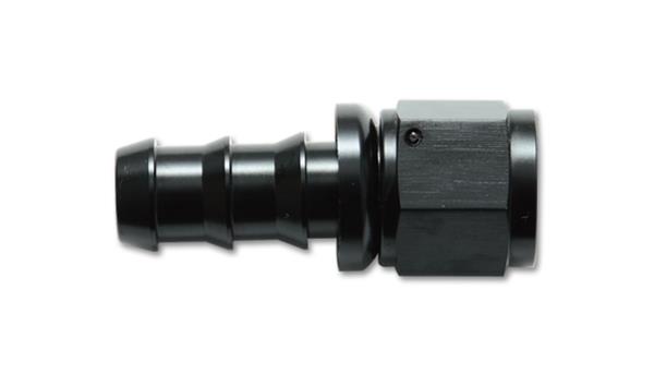 22012 Push-On Straight Hose End Fitting Size -12 An, Black