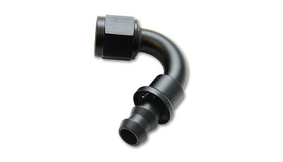 22204 Push-On 120 Degree Hose End Elbow Fitting Size -4 An - Black