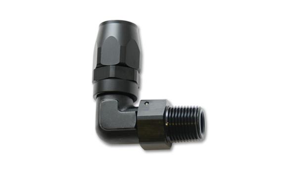 26902 90 Degree Hose End Fitting Size -6 An, Black
