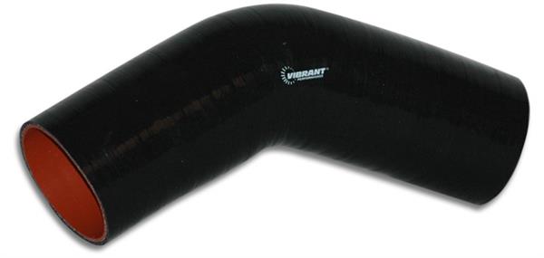 2756 4 Ply Reinforced Silicone Sleeve Connector- Black
