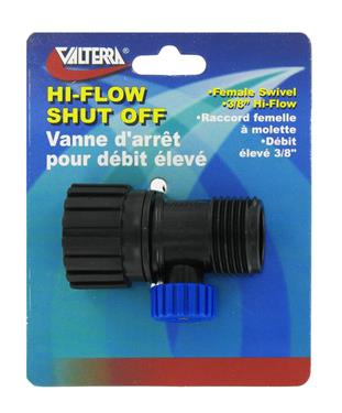 VALTERRA LLC A010144VP Fresh Water Hose Connector With Shut Off Valve