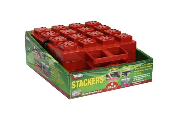 VALTERRA LLC A100916 Stackers Leveling Block - Red- Pack 4