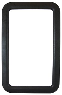 A77008 Exterior Entrance Door Window Frame, Black