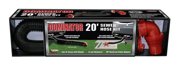 VALTERRA LLC D040275 20 Ft. Dominator Sewer Hose- Black