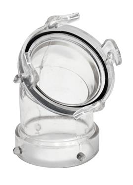 VALTERRA LLC T10261 45 Degree Sewer Hose Connector- Clear