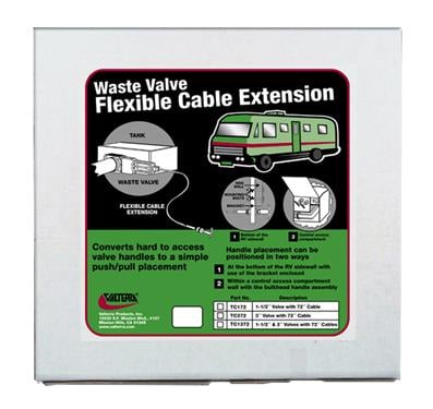 Valterra 72" Flexible Cable Kit w/ 1-1/2" Valve | Camping World
