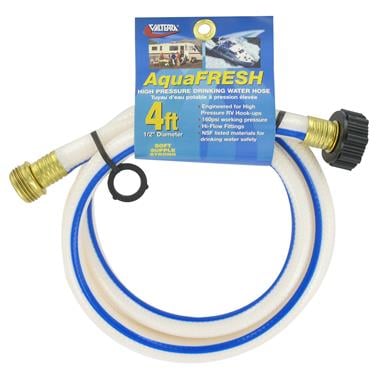 VALTERRA LLC W015048 Fresh Water Hose- White- 4 Ft.