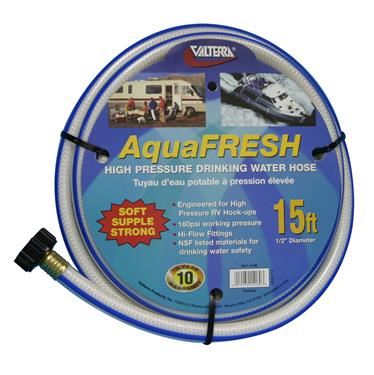 VALTERRA LLC W015180 Fresh Water Hose- White- 0.5 In. X 15 Ft.