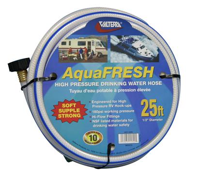 VALTERRA LLC W015300 Fresh Water Hose- White- 0.5 In. X 25 Ft.