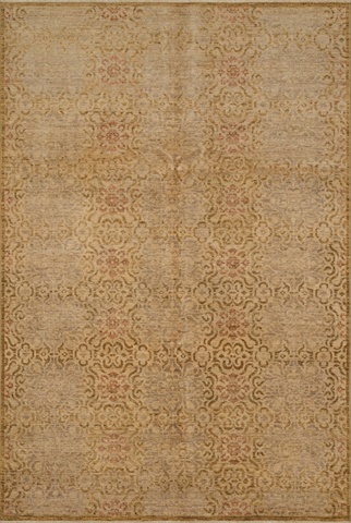 ESSXEQ-02ATBR26E0 2 ft. 6 in. x 14 ft. Essex Rectangular Shape Hand Knotted Area Rug- Antique Beige and Brown