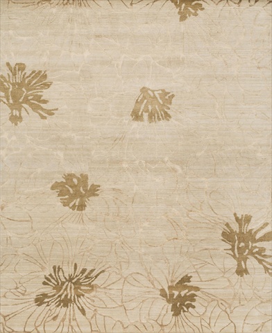 HERMHE-01BE005686 5 ft. 6 in. x 8 ft. 6 in. Hermitage Rectangular Shape Hand Knotted Area Rug- Beige