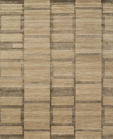 HERMHE-08AS005686 5 ft. 6 in. x 8 ft. 6 in. Hermitage Rectangular Shape Hand Knotted Area Rug- Ash