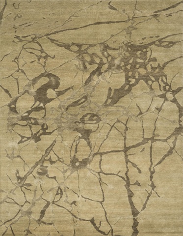 HERMHE-13BEASA0D6 10 ft. x 13 ft. 6 in. Hermitage Rectangular Shape Hand Knotted Area Rug- Beige and Ash