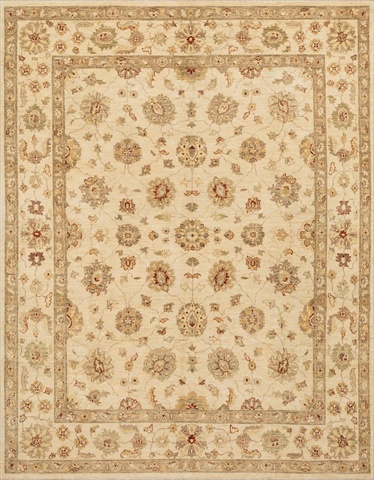 MAJEMM-03IVIV26A0 2 ft. 6 in. x 10 ft. Majestic Rectangular Shape Hand Knotted Area Rug- Ivory and Ivory