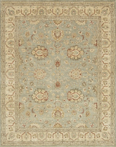 MAJEMM-06SLBE26E0 2 ft. 6 in. x 14 ft. Majestic Rectangular Shape Hand Knotted Area Rug- Slate and Beige