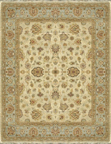 MAJEMM-10INLB26I0 2 ft. 6 in. x18 ft. Majestic Rectangular Shape Hand Knotted Area Rug- Indigo and Light Blue