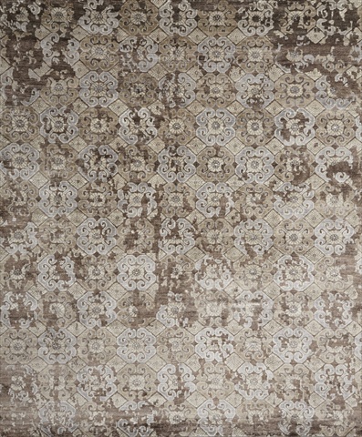 MIGEMK-03WA0086B6 8 ft. 6 in. x 11 ft. 6 in. Mirage Rectangular Shape Hand Knotted Area Rug, Walnut