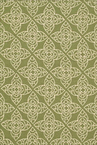 SUMRSRS05GRIV2339 2 ft. 3 in. x 3 ft. 9 in. Summerton Rectangular Shape Hand Hooked Area Rug- Green and Ivory