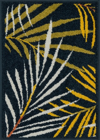 TERCHTC05NVML2539 2 ft. 5 in. x 3 ft. 9 in. Terrace Rectangular Shape Power Loomed Area Rug- Navy and Multi