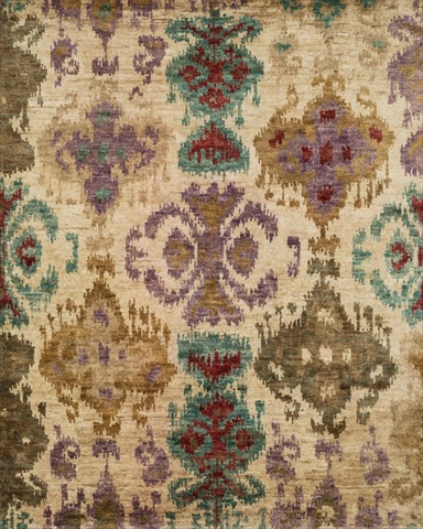 XAVIXV-01BEML7999 7 ft. 9 in. x 9 ft. 9 in. Xavier Rectangular Shape Hand Knotted Area Rug- Beige and Multi