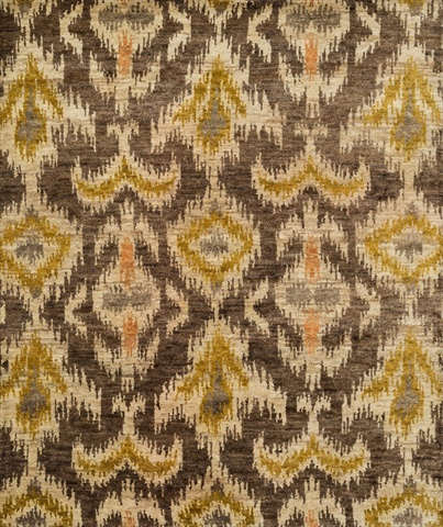 XAVIXV-06CFBE86B6 8 ft. 6 in. x 11 ft. 6 in. Xavier Rectangular Shape Hand Knotted Area Rug- Coffee and Beige