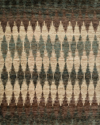 XAVIXV-09PINB86B6 8 ft. 6 in. x 11 ft. 6 in. Xavier Rectangular Shape Hand Knotted Area Rug- Pinebark