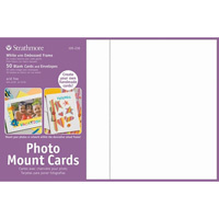 Picture of Strathmore 105230 Photomount Cards Photo Mount White 50 Pack