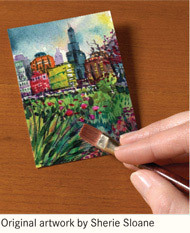 Picture of Strathmore 105-904 Artist Trading Cards Watercolor Paper 10 Pack