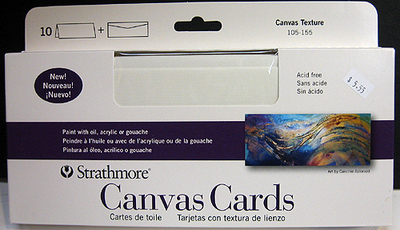 Picture of Strathmore 105-155 Slim Size Canvas Cards & Envelopes 10 Pack