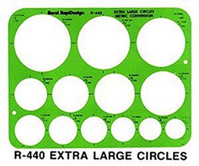 R440 X -Lg Circles Template -  Art Supplies