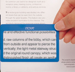 Picture of Itoya PL-A Pocketlens Credit Card Size Hand-Held Magnifier