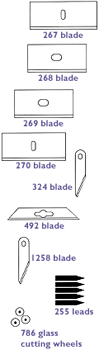 Foam Board Cutter Blades, 5 Pack