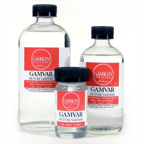 Gamvar Picture Varnish 4 Oz.