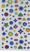 Picture of Art Supplies 1691C Peel N Stick Jewels Gemstones&#44; 1 Sheet